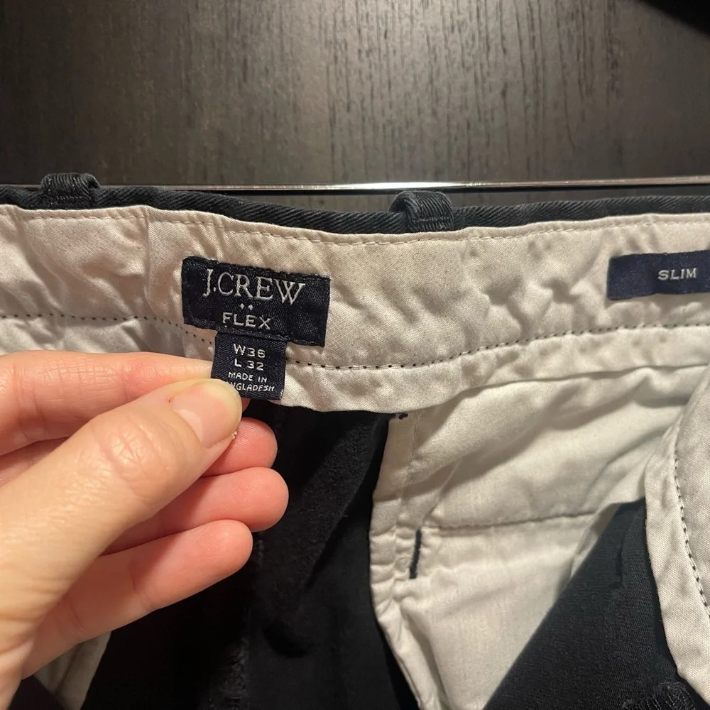 J. Crew Men's Dark Gray Flex Chino Pants